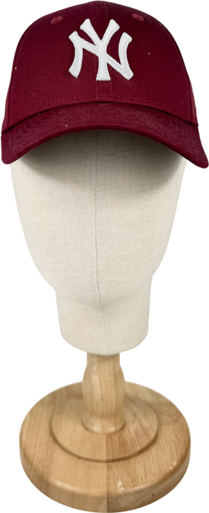 New Era Red Yankees Essential Kids Burgundy 9forty Cap One Size