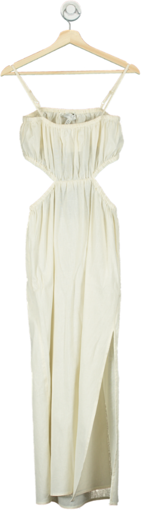 Pretty Lavish Ivory Cut-Out Maxi Dress UK 8