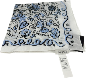 PALOME White Neck Scarf One Size