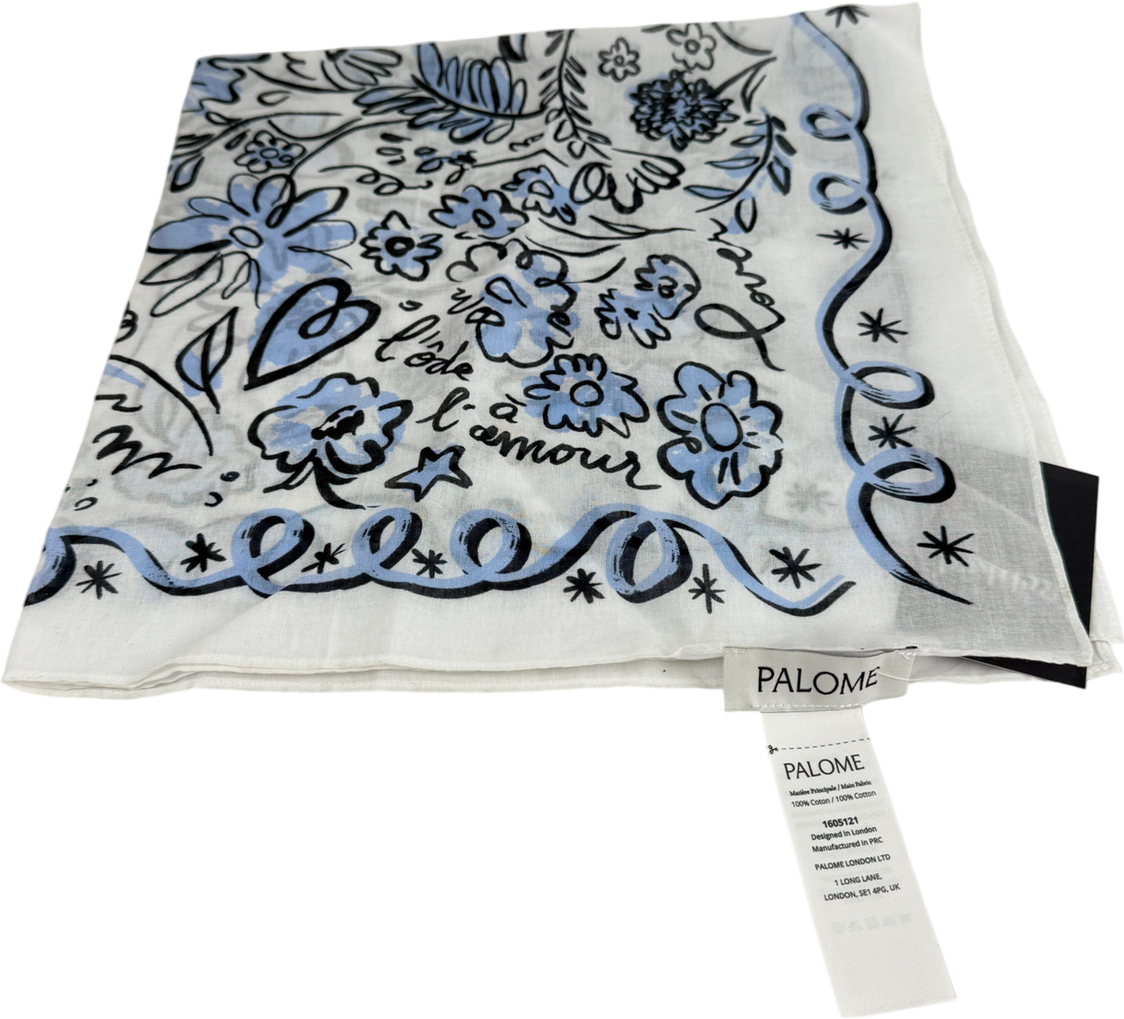 PALOME White Neck Scarf One Size