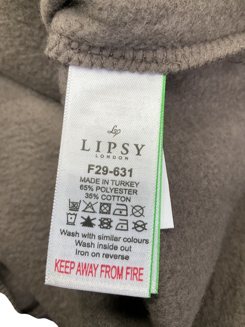 lipsy london Brown Embroidered Round Neck Sweatshirt UK 10