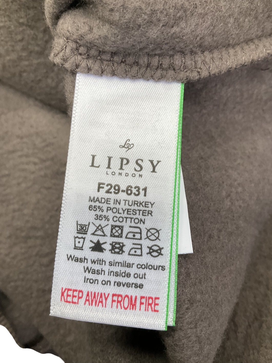 lipsy london Brown Embroidered Round Neck Sweatshirt UK 10