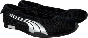 Puma H-street Ballet Trainers  In Black & Silver UK 4 EU 37