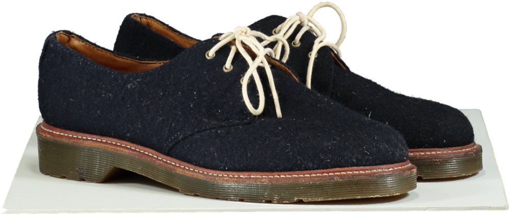 Dr Martens Navy Blue Suede Leather Lester Shoes UK 9