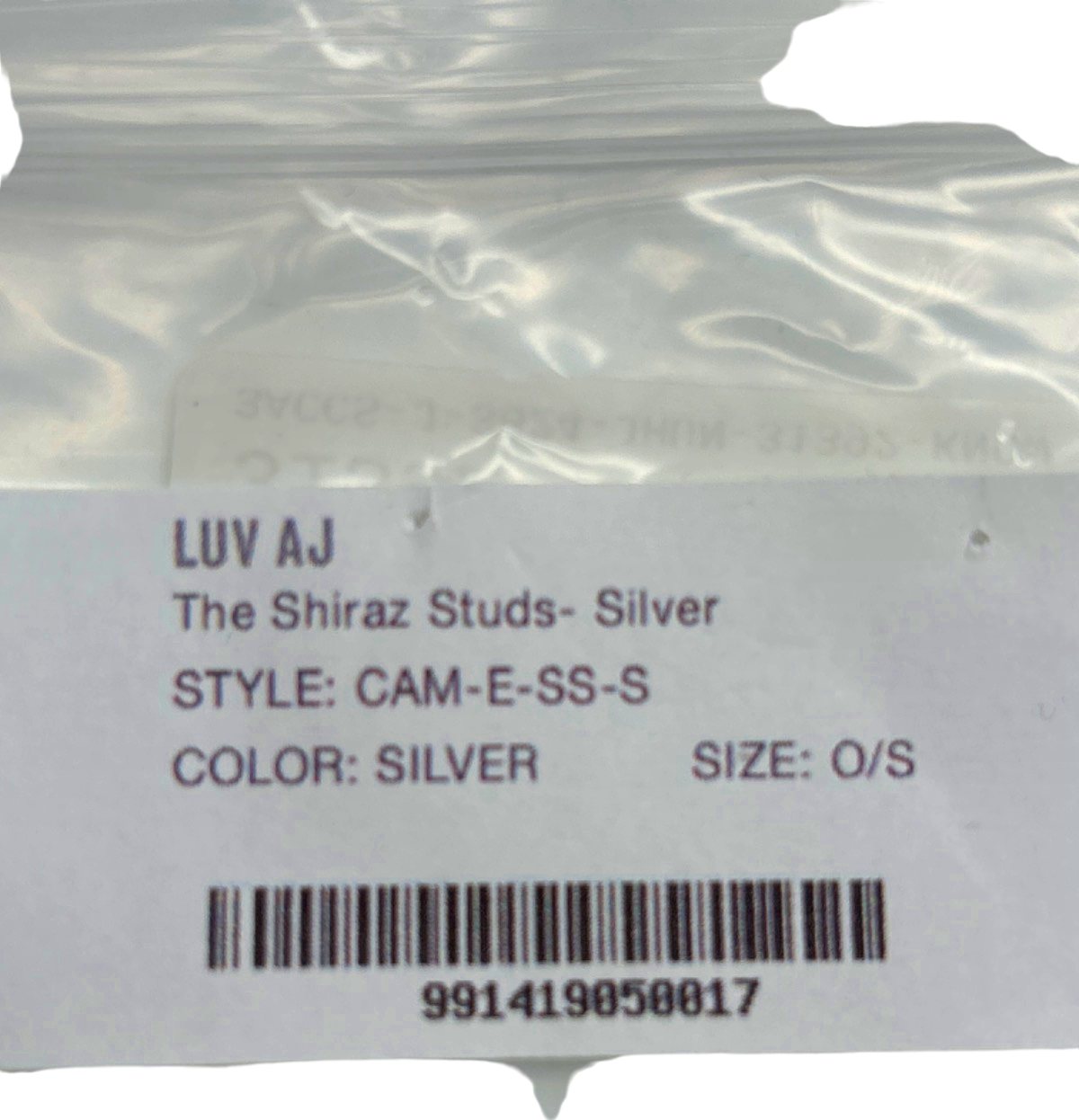 Luv AJ Silver The Shiraz Studs One Size