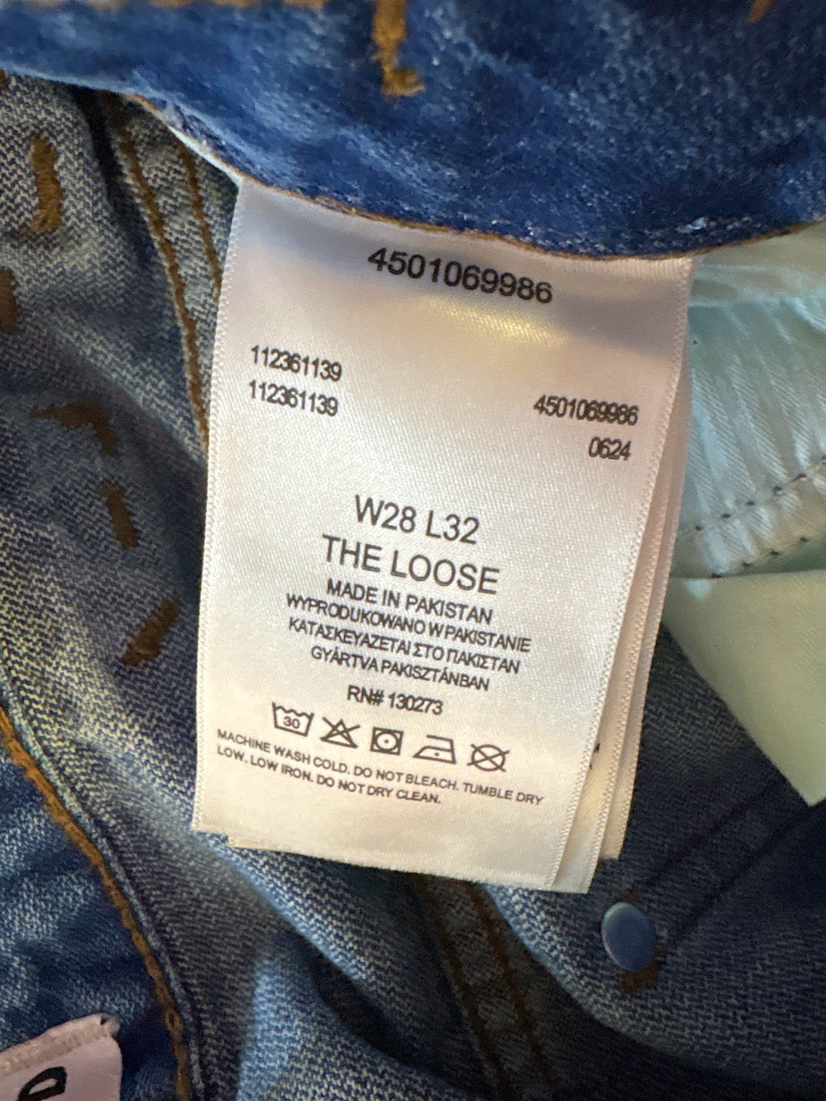 Wrangler Blue The Loose Jeans UK W28 L32