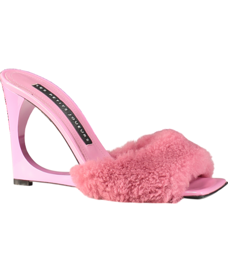 Les Petits Joueurs Pink Lola Mule Teddy UK 5 EU 38 👠