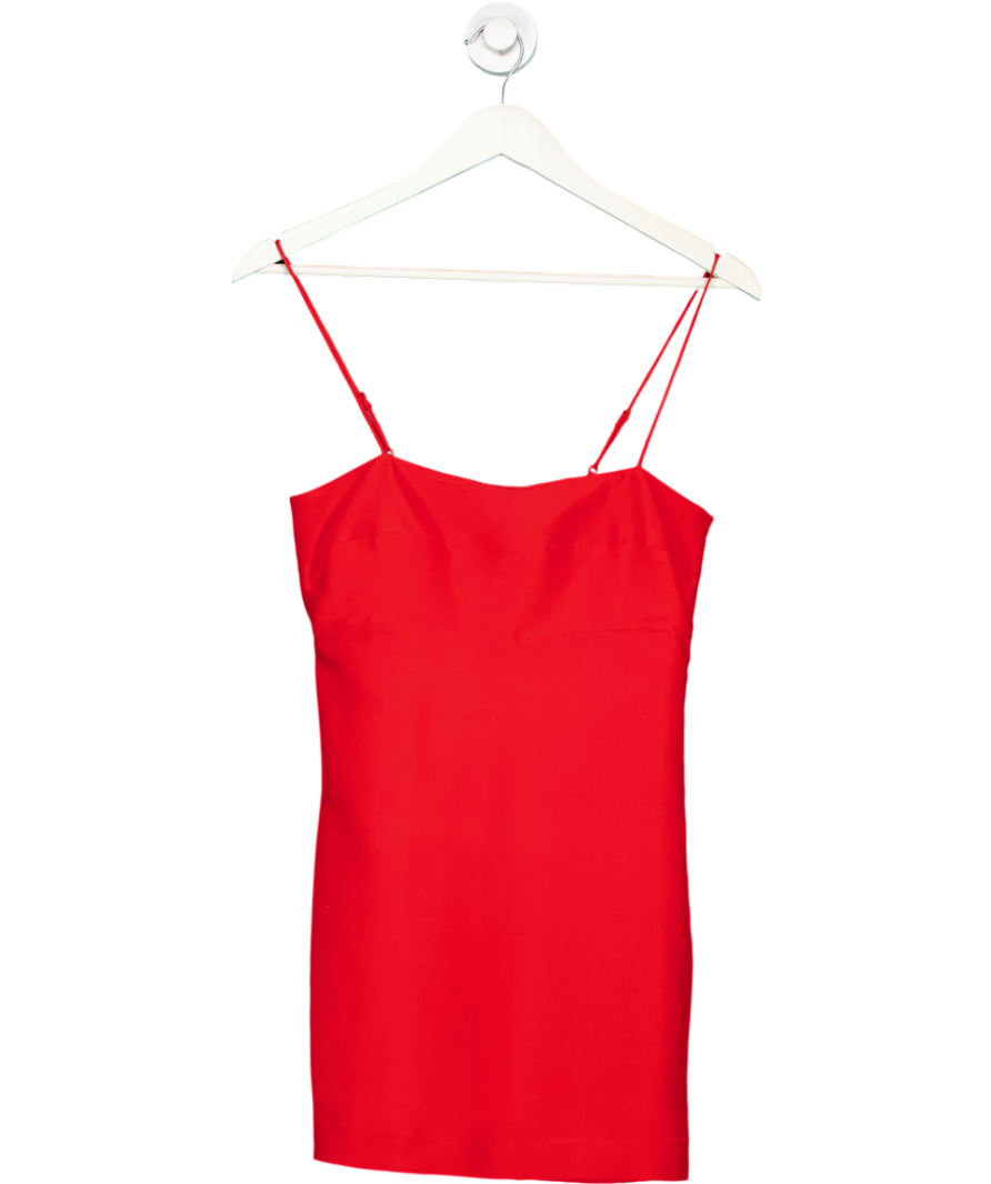 Super Real Red X Claudia Schiffer The Uta Silk Mini Dress UK XS