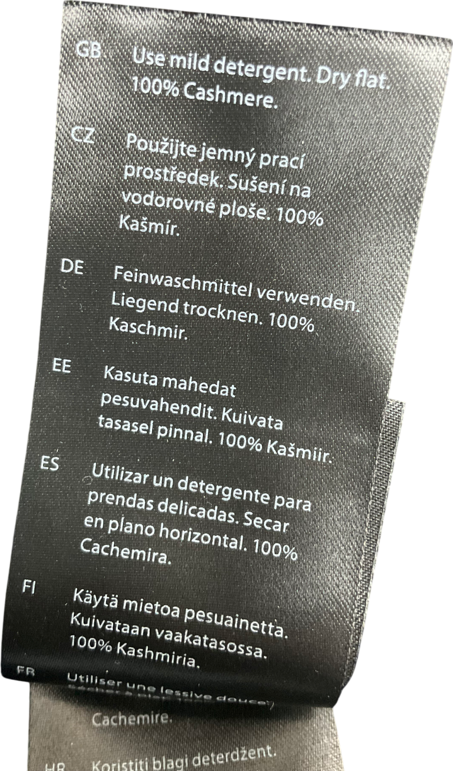 cos Blue Chunky Pure Cashmere Sweater UK S