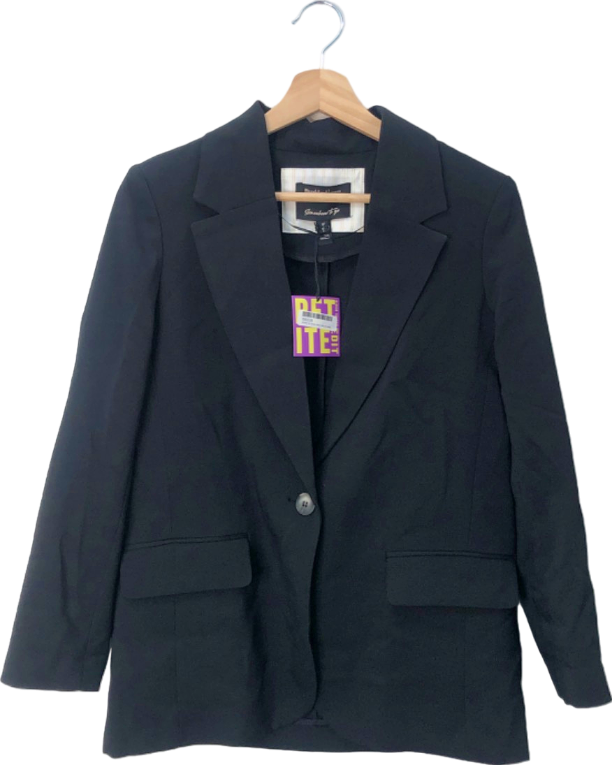 River Island Black Blazer Jacket UK 6