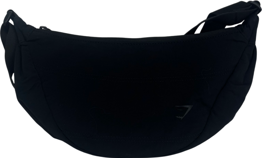 gymshark Black Retro Sports Waistpack