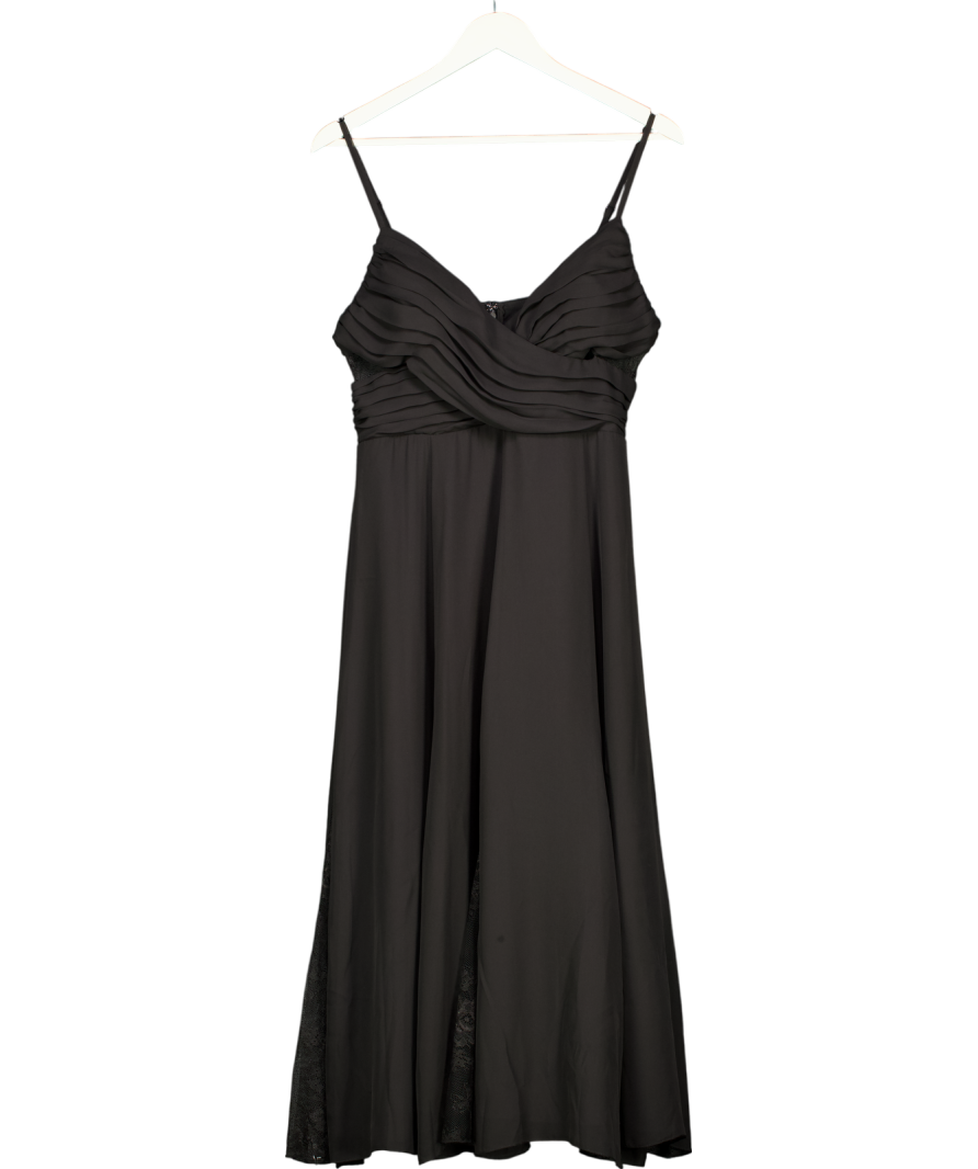 Layered With Love Black Midnight In Paris V-neck Sleeveless Dress UK M