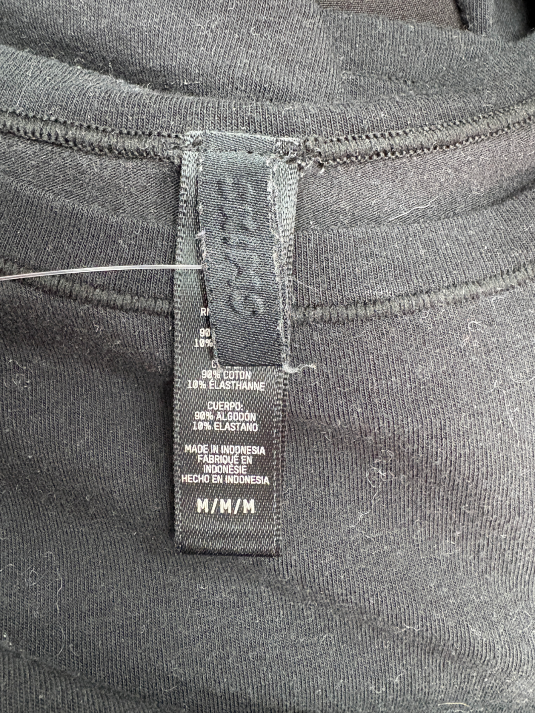 SKIMS Black Long Sleeve T-shirt UK M