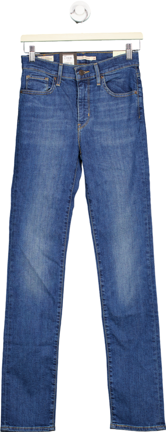 Levi's Blue 724 High Rise Slim Straight Jeans Size W26