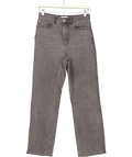 H&M Grey Straight High Ankle Jeans UK 10