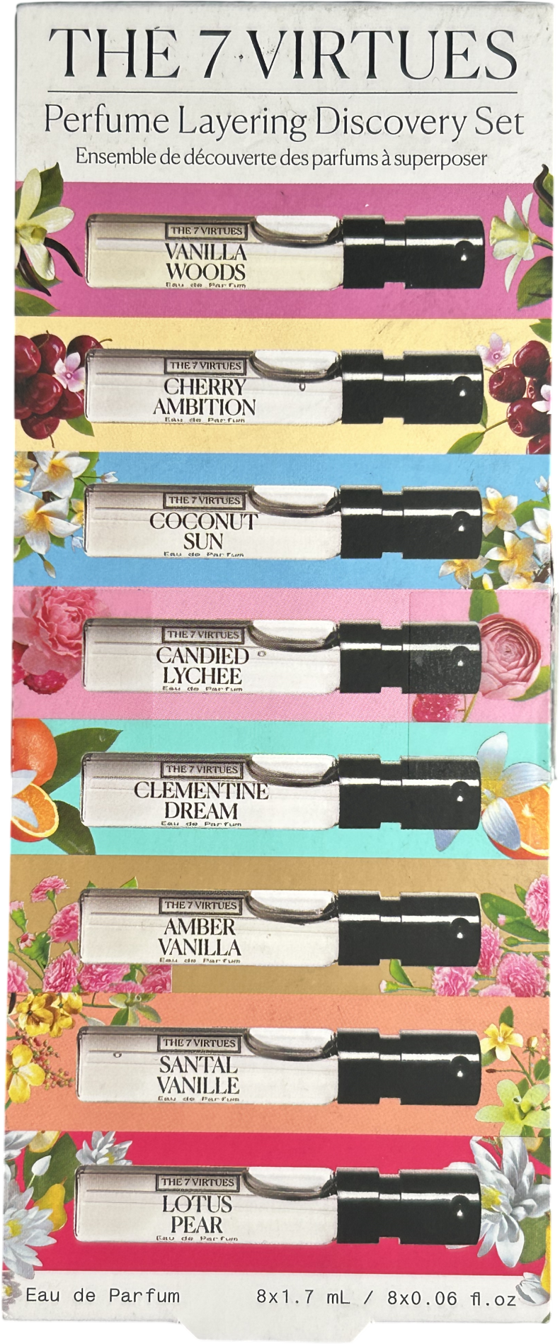 The 7 virtues Perfume Layering Discovery Set 8x1.7ml