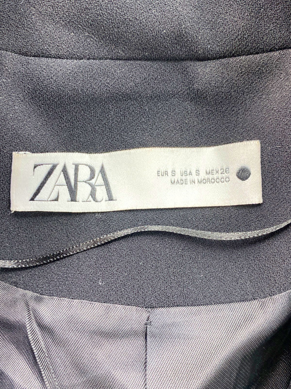 Zara Black Sleeveless Blazer S