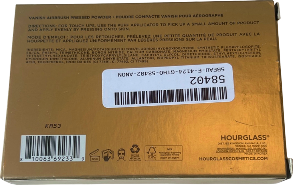 Hourglass Vanish Airbrush Pressed Powder Translucent Tan 9.5g