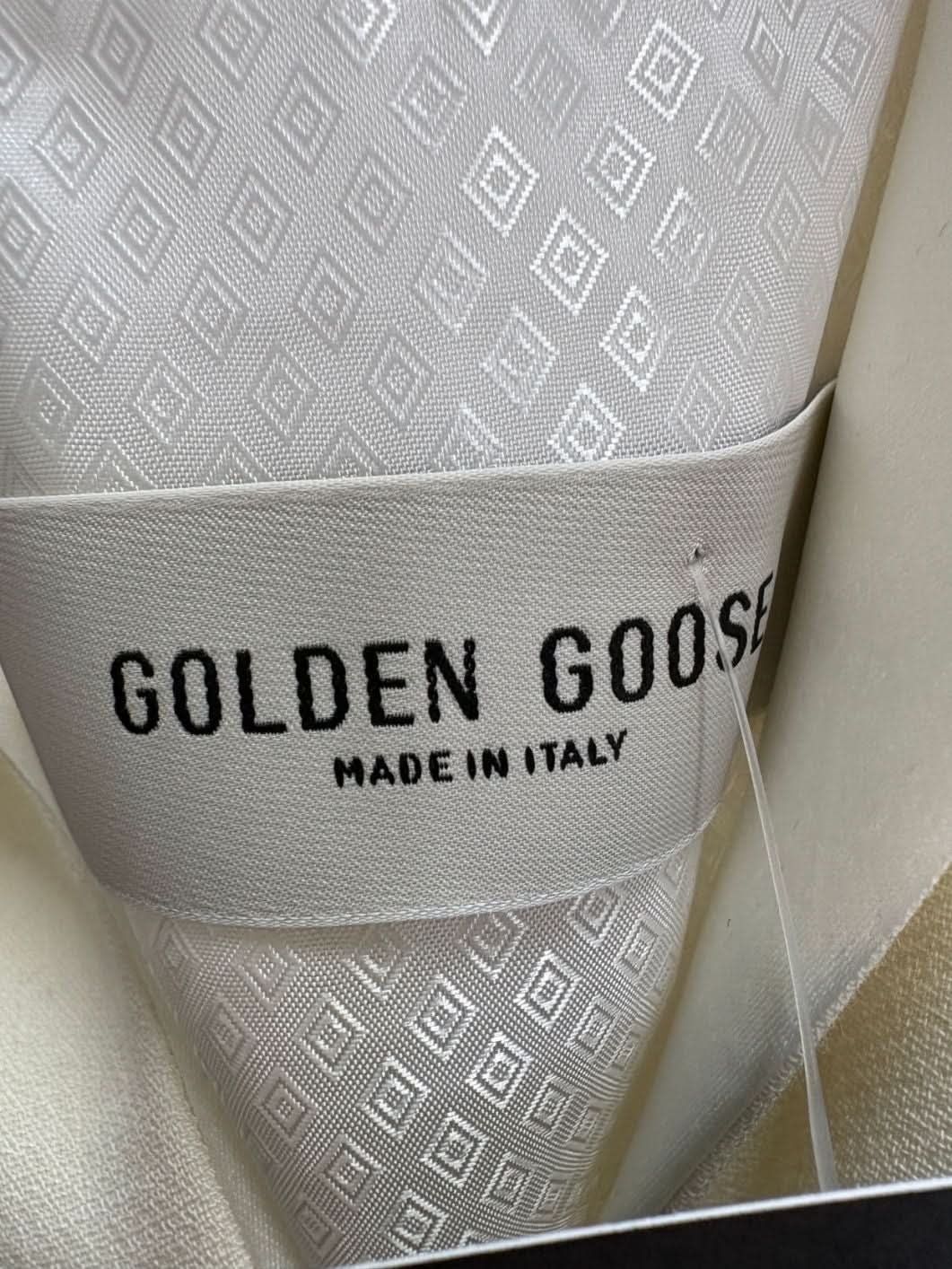 Golden Goose Cream Single Breasted Silk Effect Embroidery Blazer UK XS