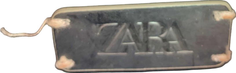 ZARA Silver Metallic Handbag Mini