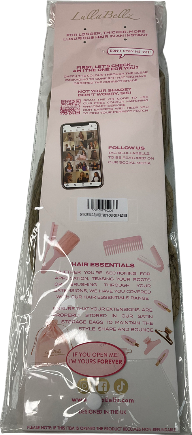 LullaBellz Beige 18” 1 Piece Hidden Halo Blow Dry Hair Extensions One Size