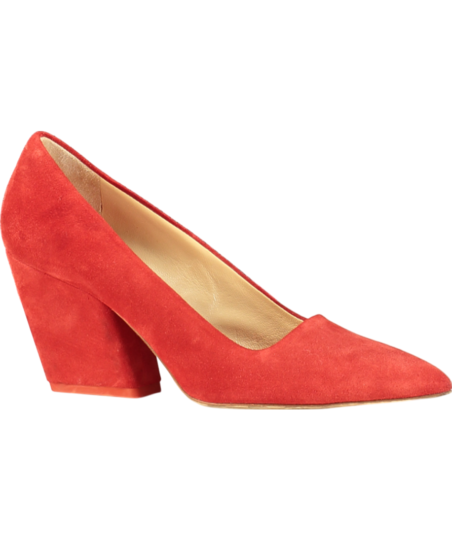 AEYDE Red Lizzy Suede Heels UK 8 EU 41 👠