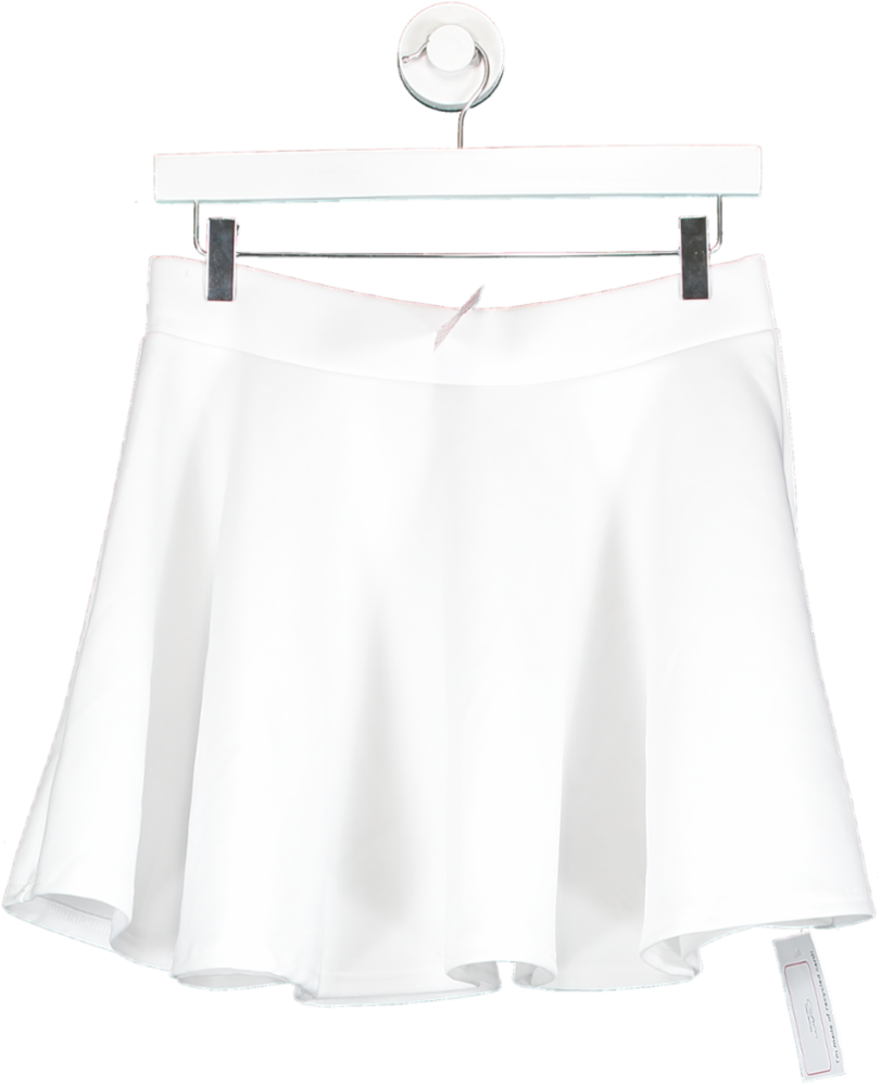Pretty Fashion White Skater Skirt UK 8