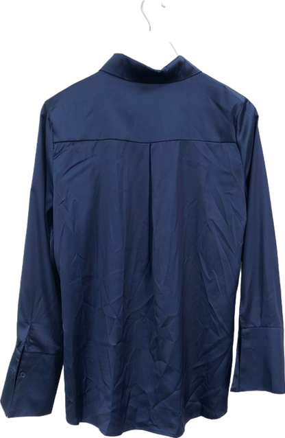 Choklate Navy Satin Shirt UK L