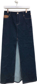 Alice + Olivia Blue Denim Maxi Skirt UK W26