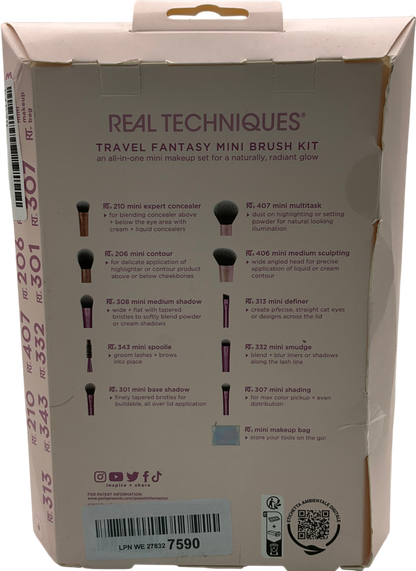 Real Techniques Travel Fantasy Mini Brush Kit One size