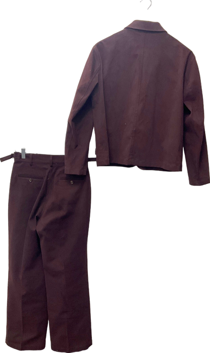 Batch Burgundy Jacket and Trousers Set UK S