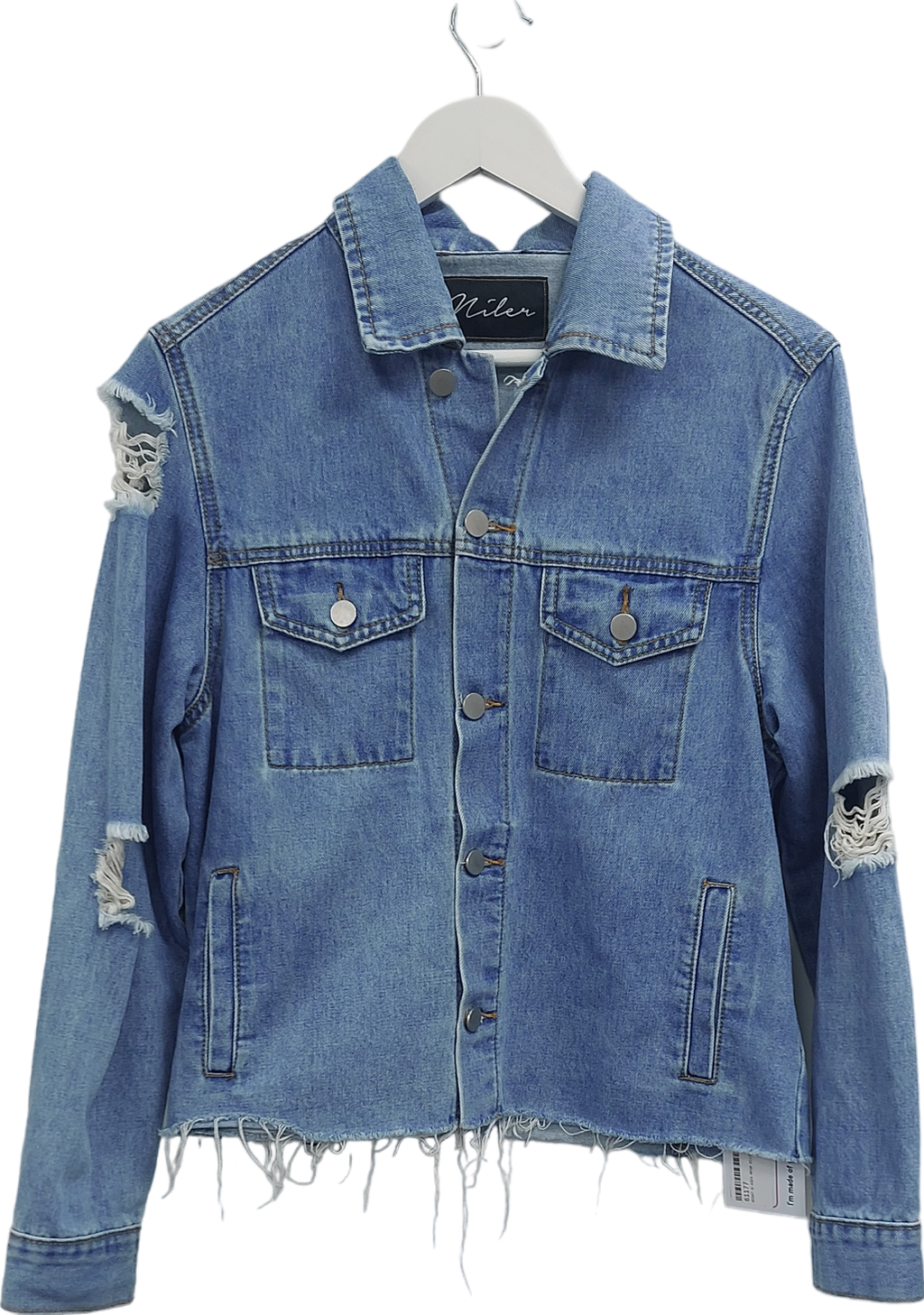 Niler Blue Rosie Personalised Denim Shirt UK S