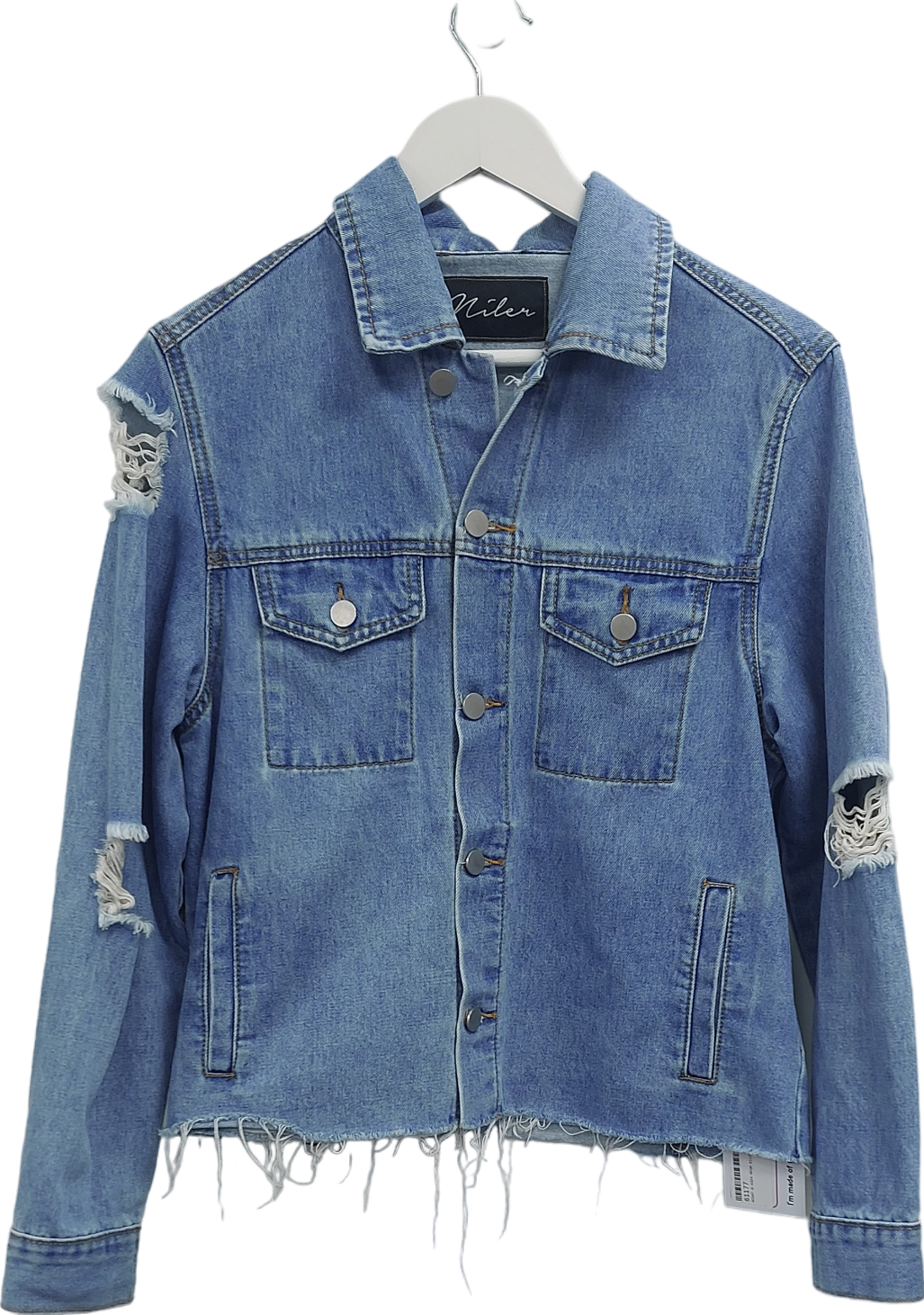 Niler Blue Rosie Personalised Denim Shirt UK S