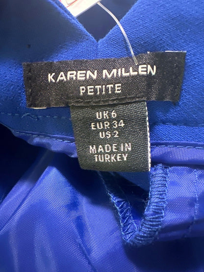 Karen Millen Blue Wide Leg Trousers UK 6