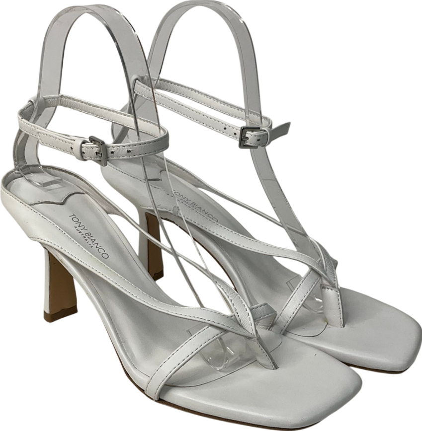 tony bianco Becca White Sheep Nappy UK 7 EU 40 👠