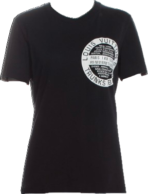 Louis Vuitton Black 2019 Graphic "trunks & Bags" Print T-shirt UK XS