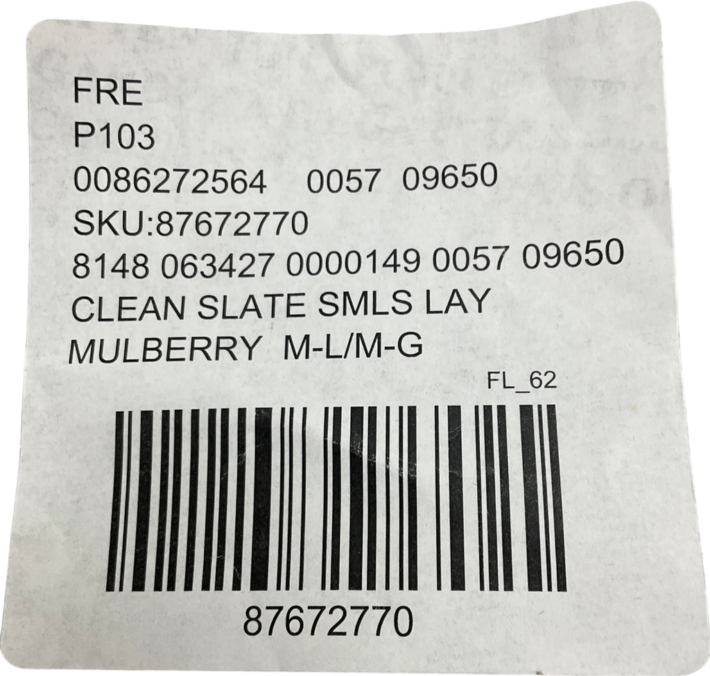 Free People Purple Clean Slate Seamless Layering top UK M/L