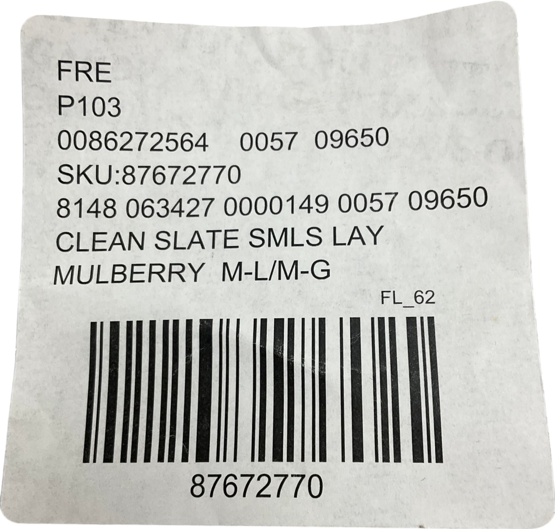 Free People Purple Clean Slate Seamless Layering top UK M/L