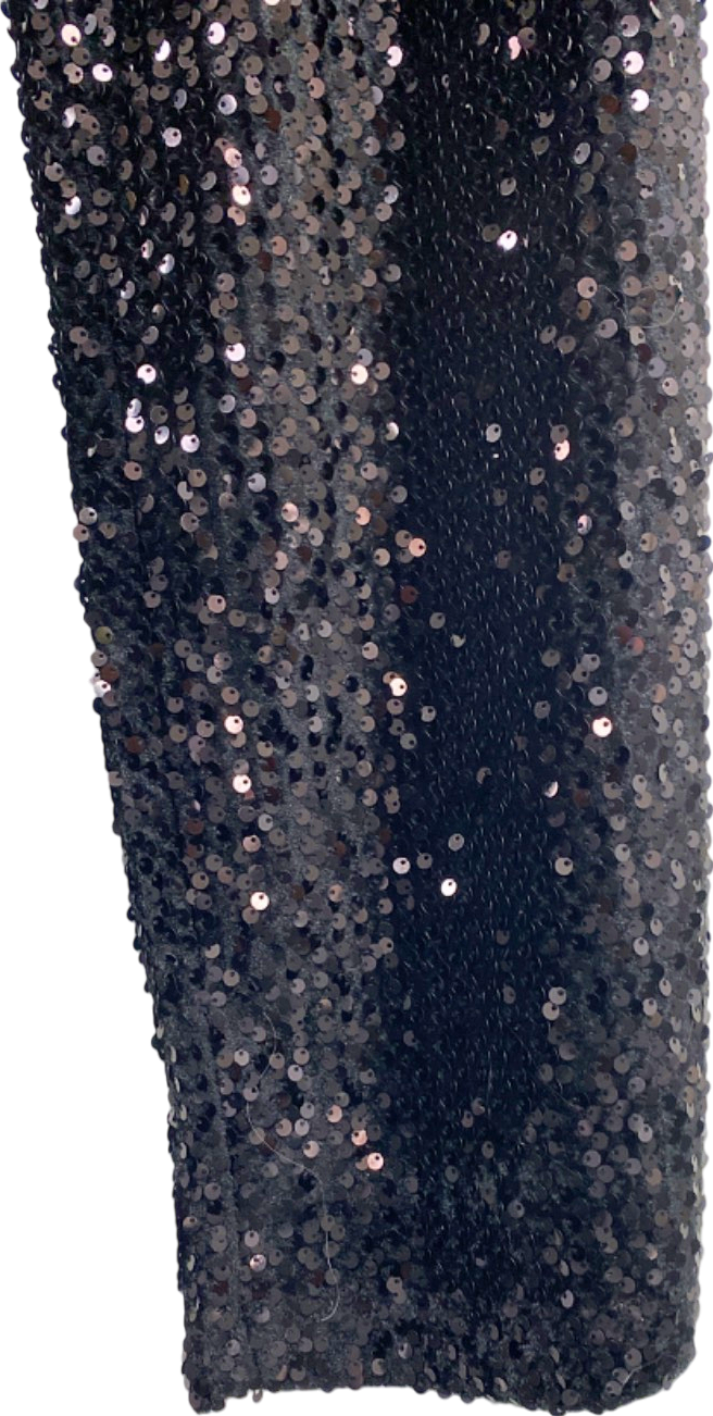 V By Very Black Sequin Leggings UK 18