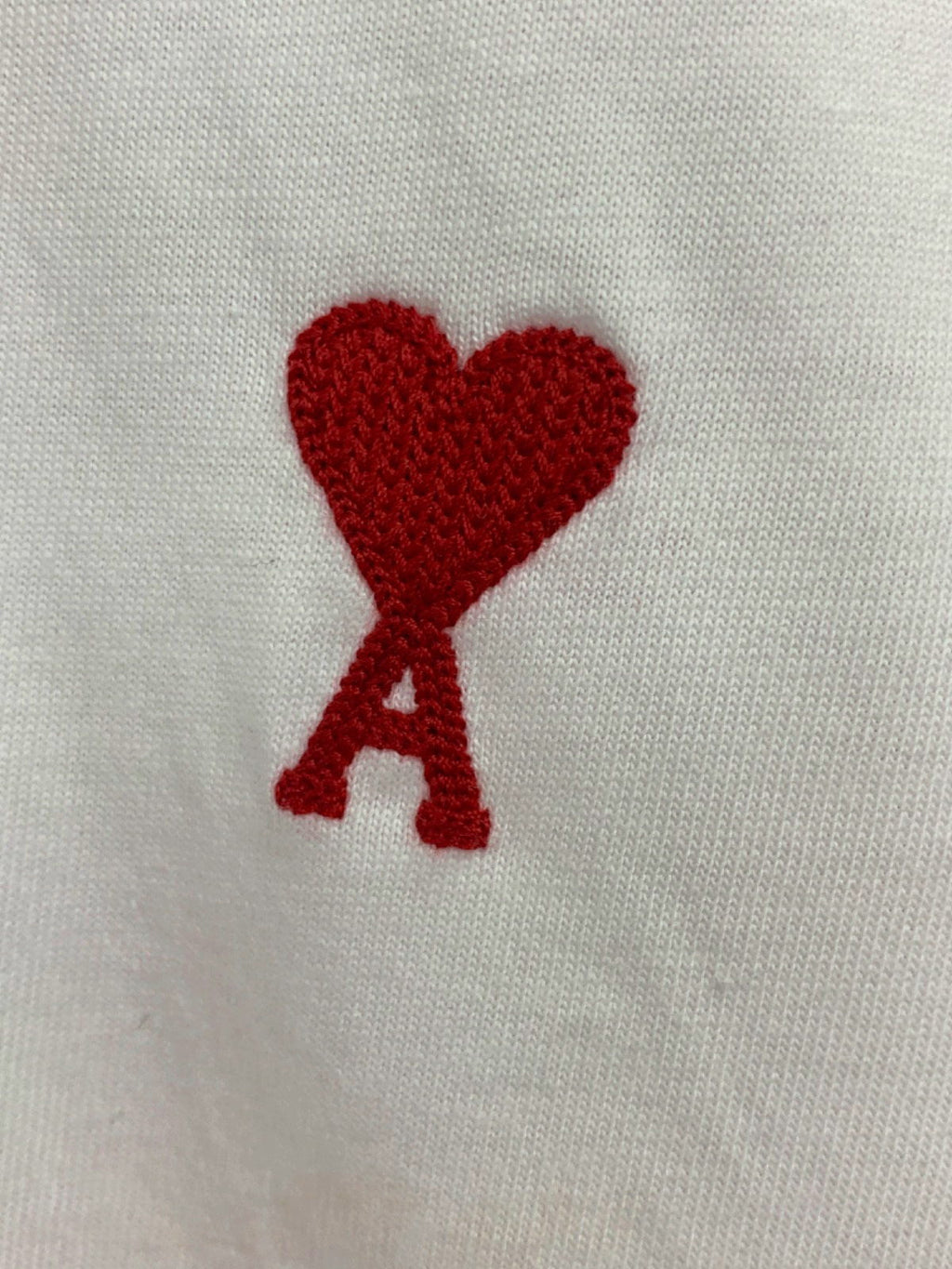 AMI White De Coeur T-Shirt UK S