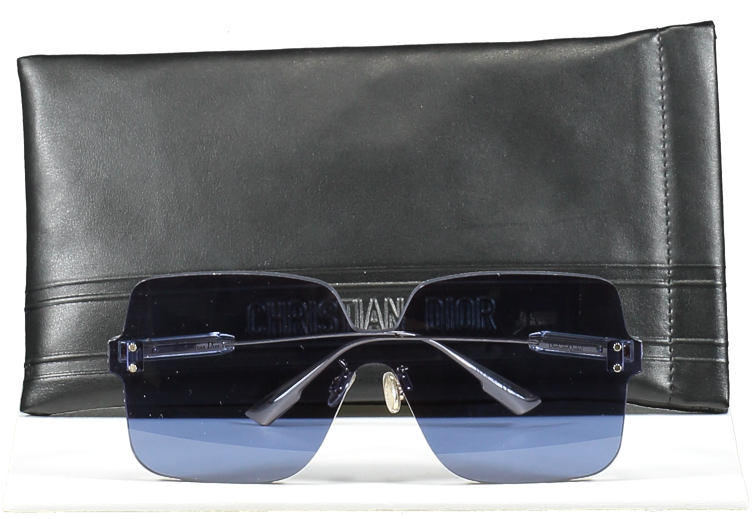 Christian Dior Navy Blue Gold color Quake 1 Sunglasses in case Reliked