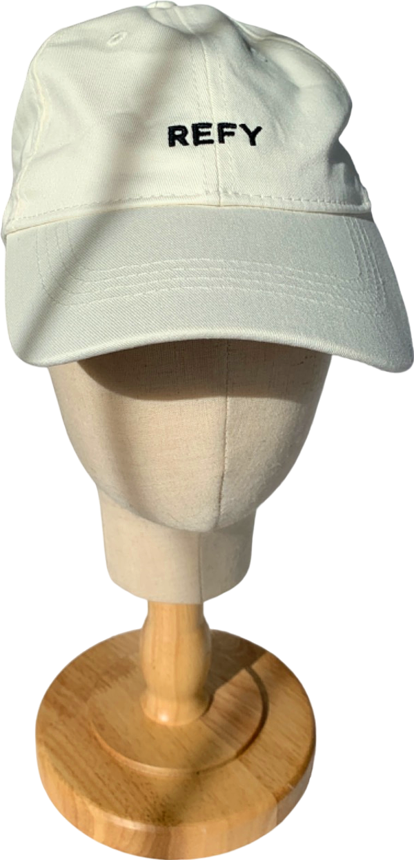 REFY White Baseball Cap One Size