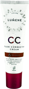 Lumene Cc Colour Correcting Cream Spf20 With Hyaluronic Acid 6 Bronze 30ml