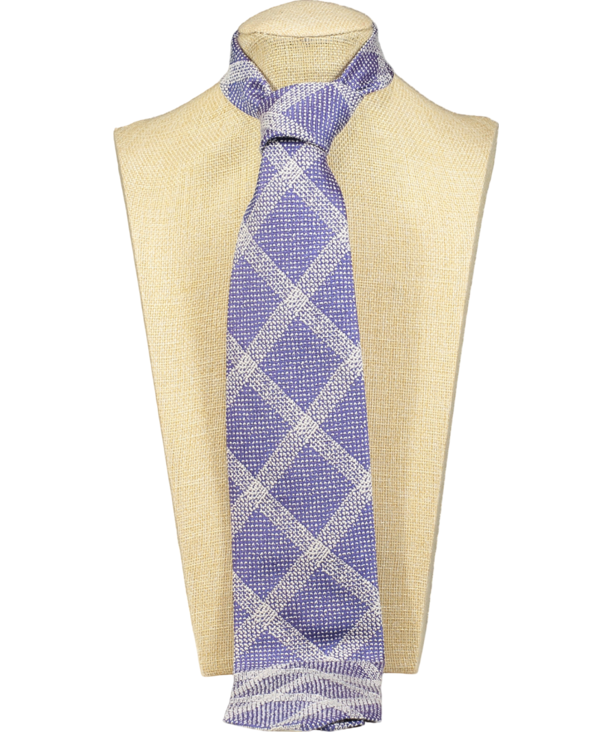 Tom Ford Blue Wool Necktie One Size