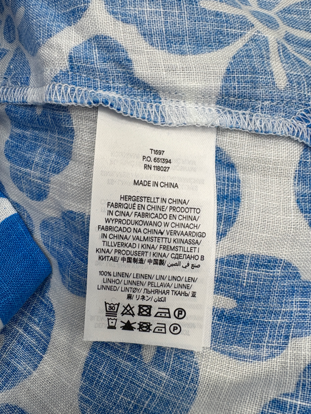 boden Blue Linen Sleeveless Shell Top UK 8