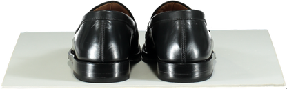 Grenson Black Leather fleur Loafers UK 4 EU 37