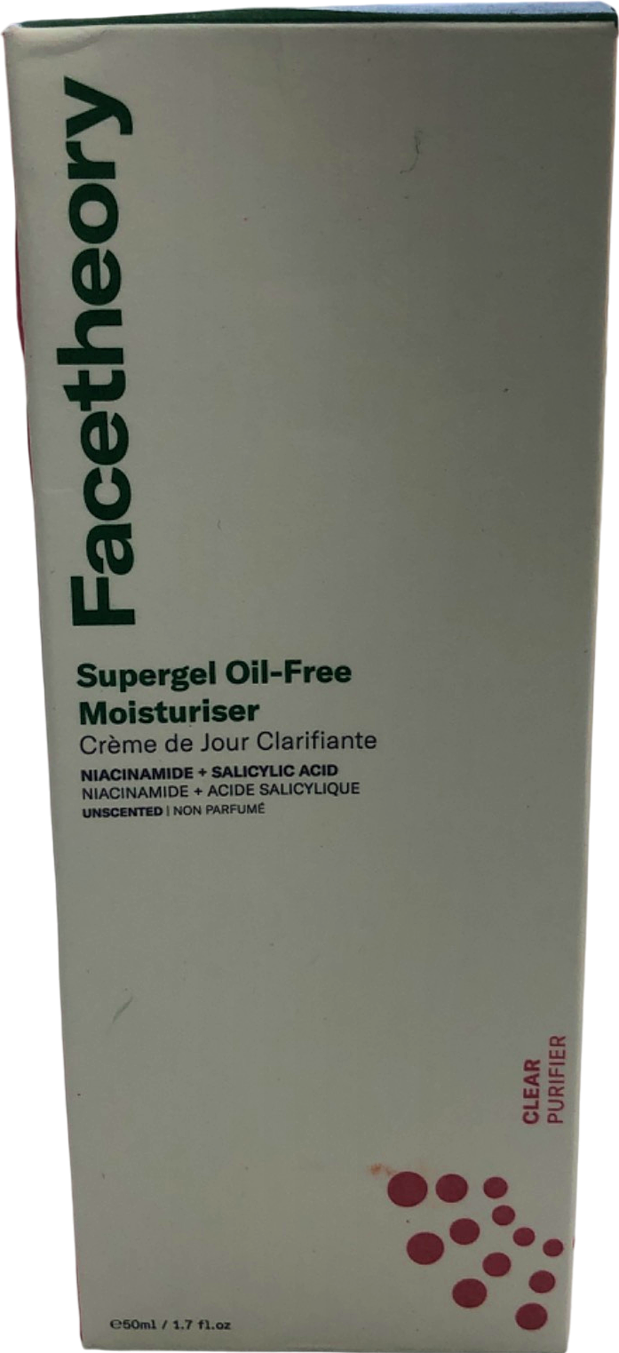 Facetheory Supergel Oil-Free Moisturiser Unscented 50ml