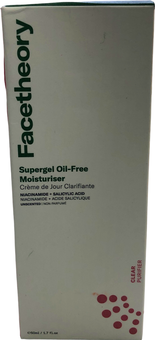 Facetheory Supergel Oil-Free Moisturiser Unscented 50ml