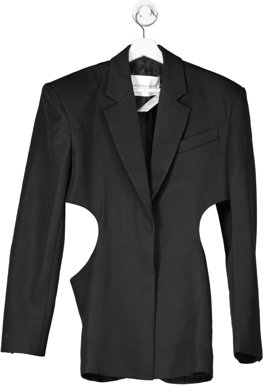 Afterhours Black Oversized Twist Back Blazer Dress One Size