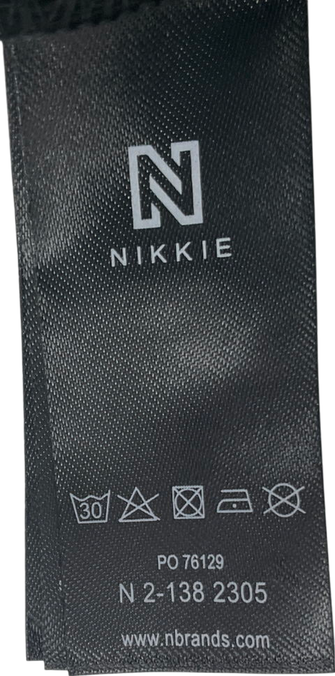 nikkie Uri Slim Ski Pants With Stirrup In Black UK 8